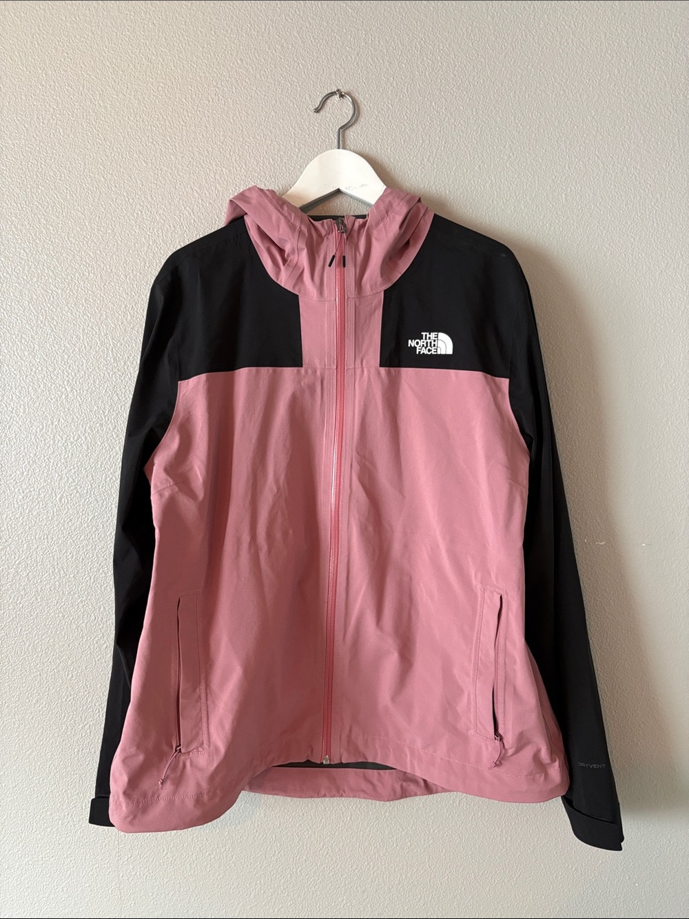 The North Face Pink and Black lightweight jacket windbreaker XXL
